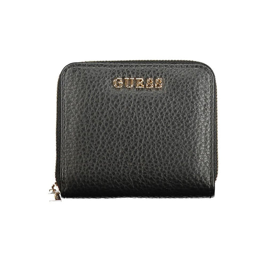 Guess Jeans Black Polyurethane Women Wallet - HBPS Beauty & Fashion