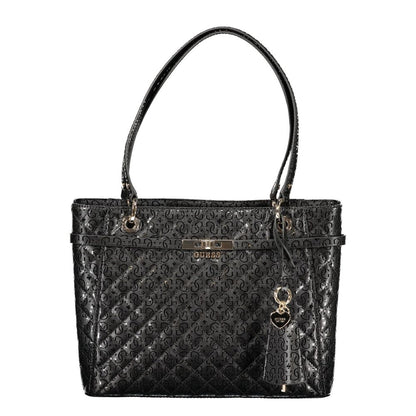 Guess Jeans Black Polyurethane Women's Handbag - HBPS Beauty & Fashion