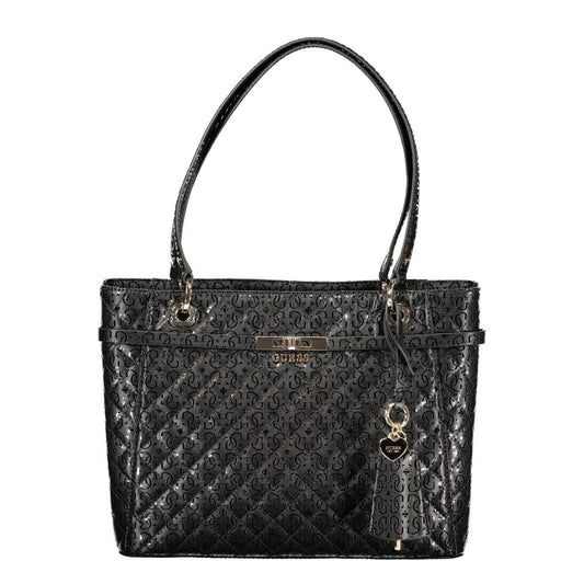 Guess Jeans Black Polyurethane Women's Handbag - HBPS Beauty & Fashion