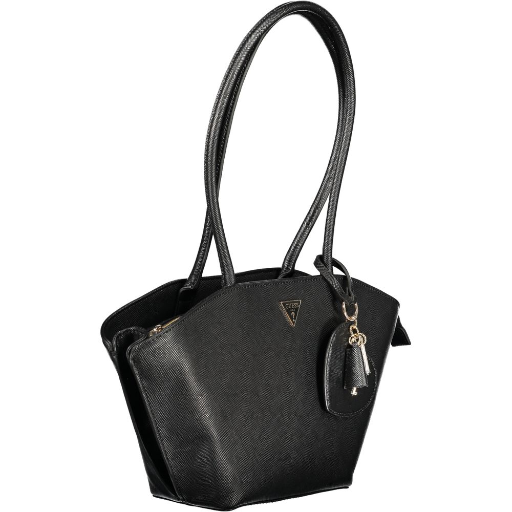 Guess Jeans Black Polyurethane Women's Handbag - HBPS Beauty & Fashion