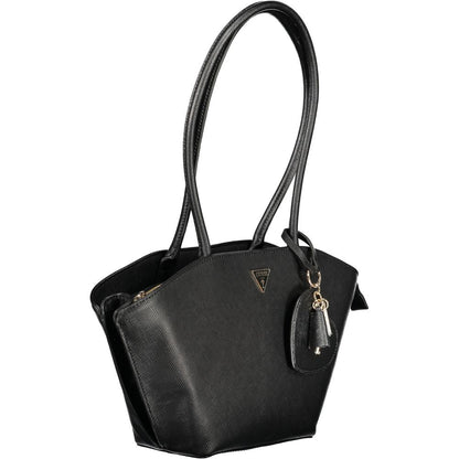 Guess Jeans Black Polyurethane Women's Handbag - HBPS Beauty & Fashion