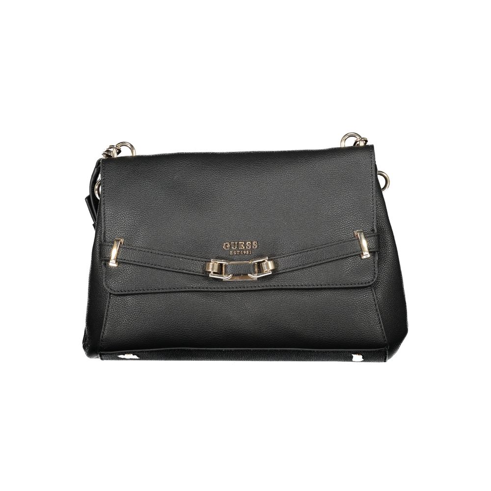 Guess Jeans Black Polyurethane Women's Handbag - HBPS Beauty & Fashion