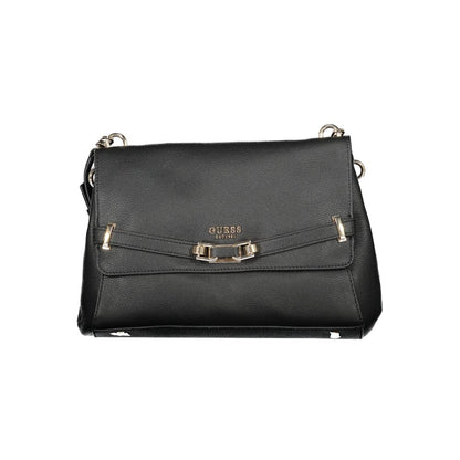 Guess Jeans Black Polyurethane Women's Handbag - HBPS Beauty & Fashion