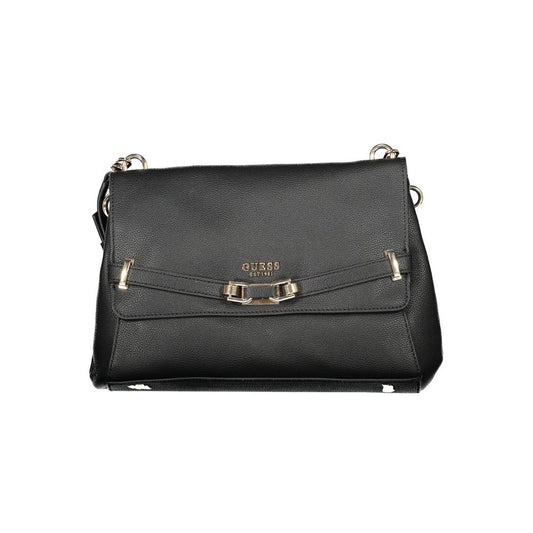 Guess Jeans Black Polyurethane Women's Handbag - HBPS Beauty & Fashion