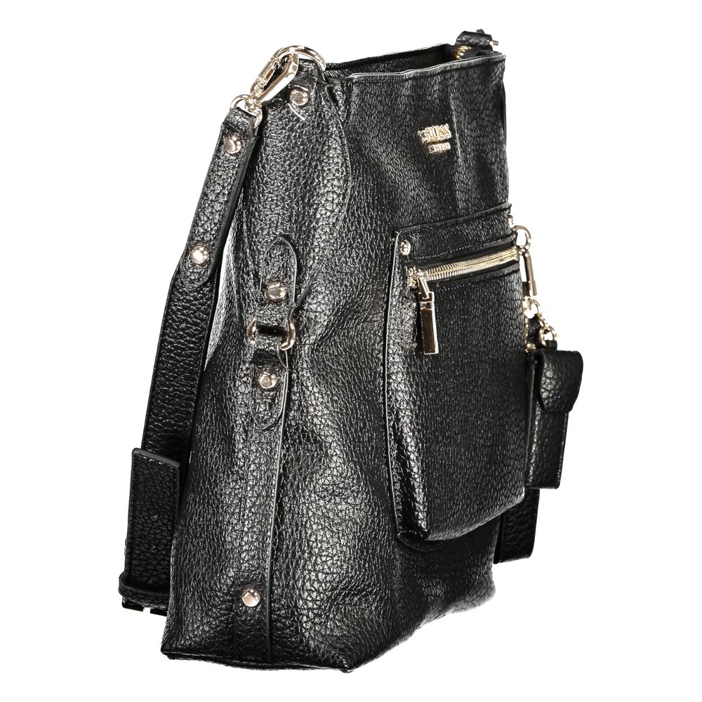 Guess Jeans Black Polyurethane Women's Handbag - HBPS Beauty & Fashion