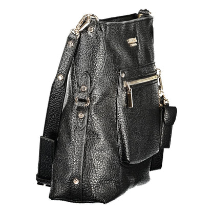 Guess Jeans Black Polyurethane Women's Handbag - HBPS Beauty & Fashion