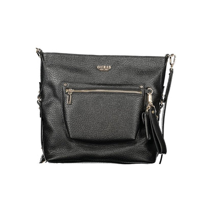 Guess Jeans Black Polyurethane Women's Handbag - HBPS Beauty & Fashion
