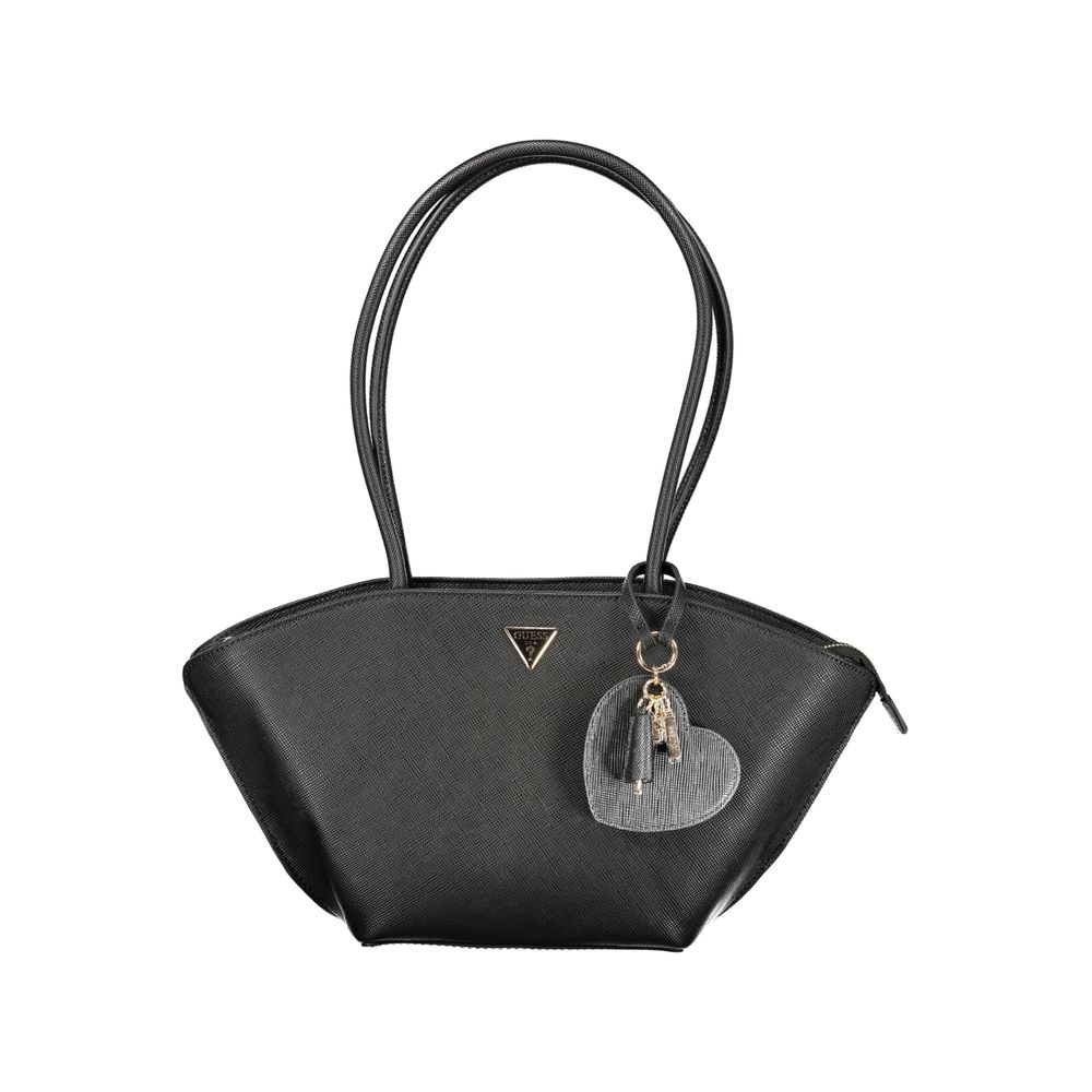 Guess Jeans Black Polyurethane Women's Handbag - HBPS Beauty & Fashion