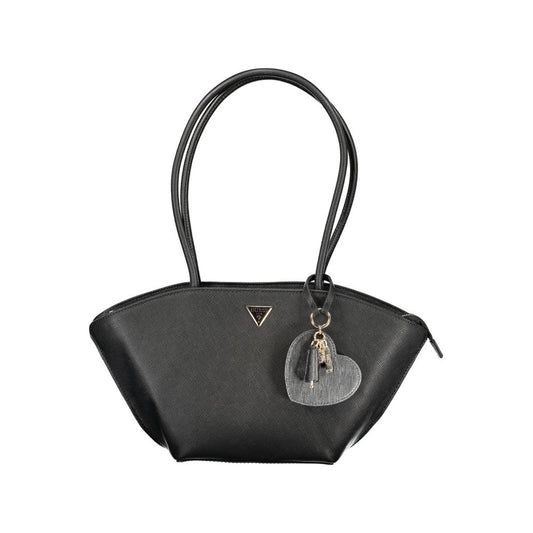 Guess Jeans Black Polyurethane Women's Handbag - HBPS Beauty & Fashion