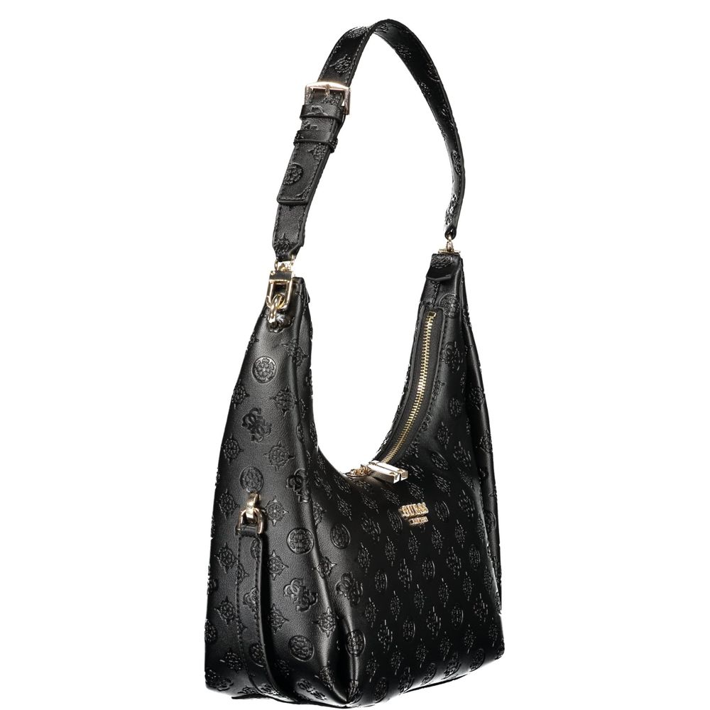 Guess Jeans Black Polyurethane Women's Handbag - HBPS Beauty & Fashion