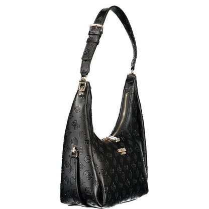 Guess Jeans Black Polyurethane Women's Handbag - HBPS Beauty & Fashion