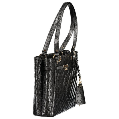 Guess Jeans Black Polyurethane Women's Handbag - HBPS Beauty & Fashion
