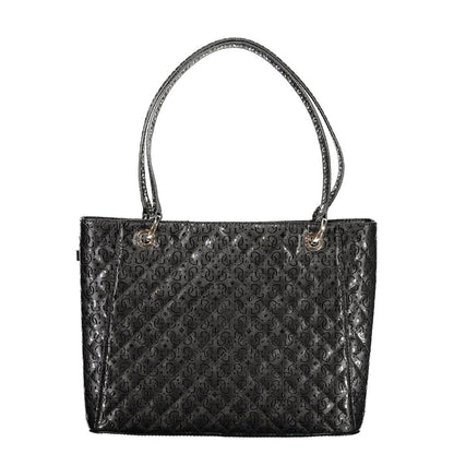 Guess Jeans Black Polyurethane Women's Handbag - HBPS Beauty & Fashion