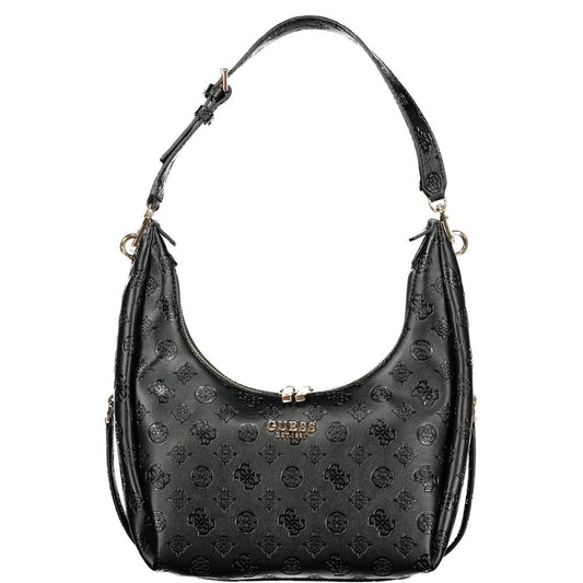 Guess Jeans Black Polyurethane Women's Handbag - HBPS Beauty & Fashion