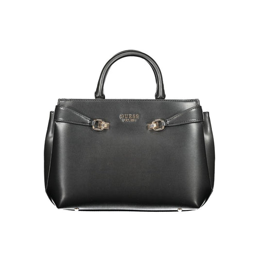 Guess Jeans Black Polyurethane Women's Handbag - HBPS Beauty & Fashion