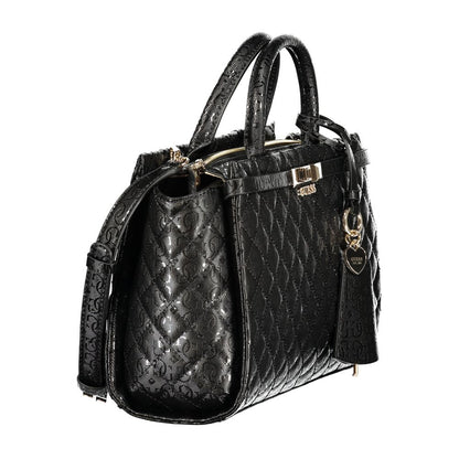 Guess Jeans Black Polyurethane Women's Handbag - HBPS Beauty & Fashion
