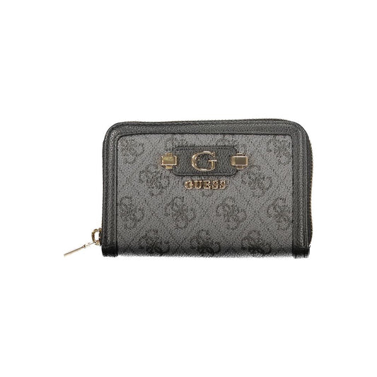 Guess Jeans Black Polyurethane Women's Wallet - HBPS Beauty & Fashion