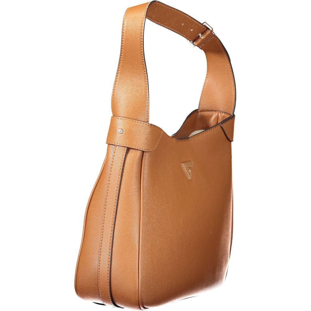 Guess Jeans Marrone Poliuretano Women Handbag - HBPS Beauty & Fashion