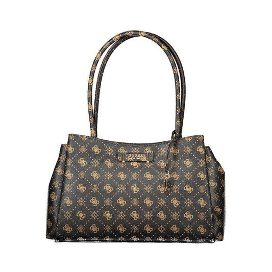 Guess Jeans Marrone Poliuretano Women Handbag - HBPS Beauty & Fashion