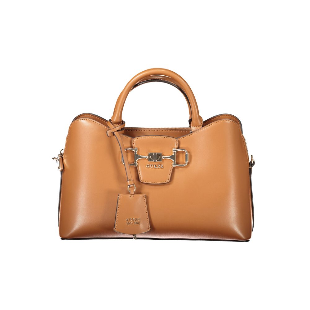 Guess Jeans Marrone Poliuretano Women Handbag - HBPS Beauty & Fashion