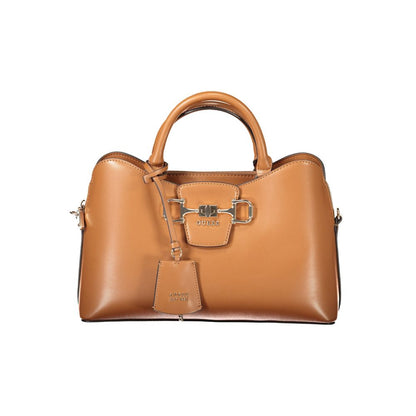 Guess Jeans Marrone Poliuretano Women Handbag - HBPS Beauty & Fashion