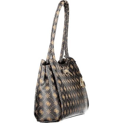 Guess Jeans Marrone Poliuretano Women Handbag - HBPS Beauty & Fashion