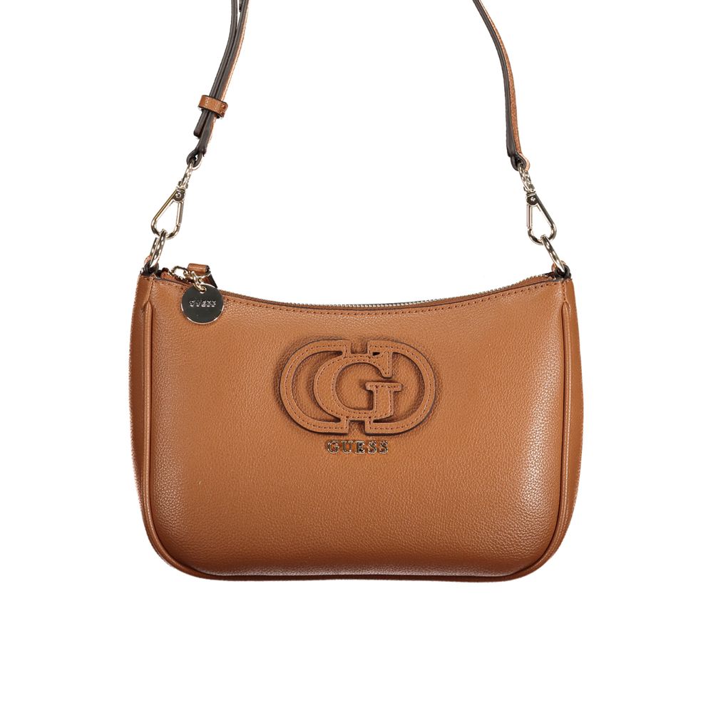 Guess Jeans Marrone Poliuretano Women Handbag - HBPS Beauty & Fashion