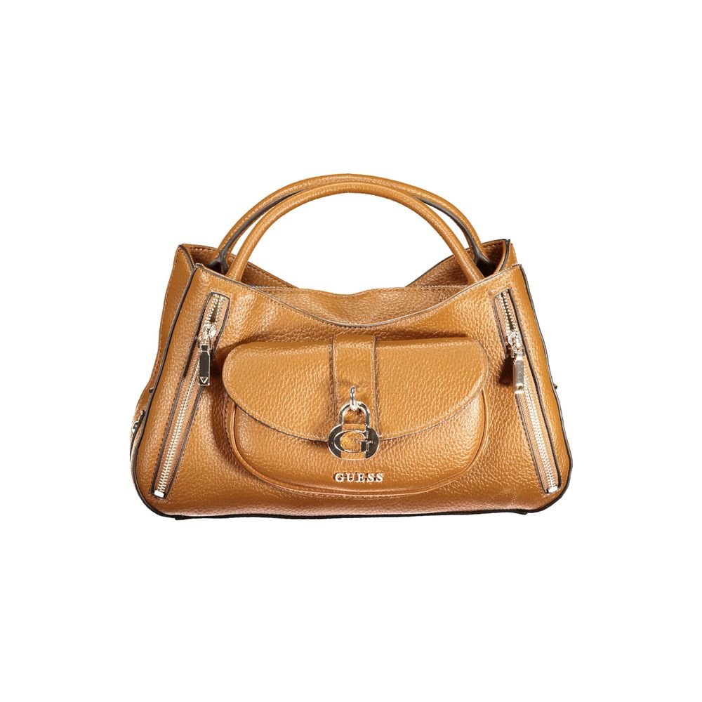 Guess Jeans Marrone Polyurethane Women Handbag - HBPS Beauty & Fashion