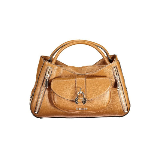 Guess Jeans Marrone Polyurethane Women Handbag - HBPS Beauty & Fashion