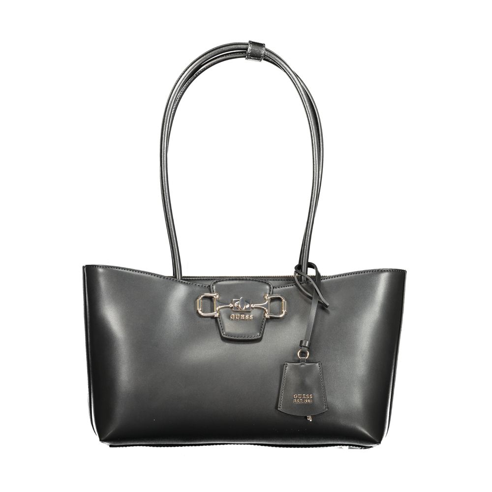 Guess Jeans Nero Poliuretano Woman Handbag - HBPS Beauty & Fashion