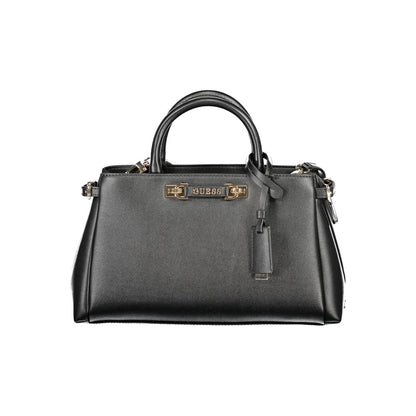 Guess Jeans Nero Poliuretano Women Handbag - HBPS Beauty & Fashion