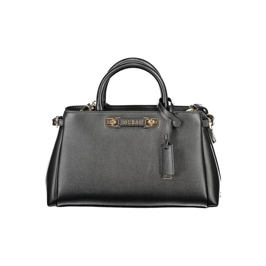 Guess Jeans Nero Poliuretano Women Handbag - HBPS Beauty & Fashion