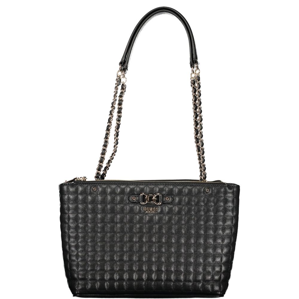 Guess Jeans Nero Poliuretano Women Handbag - HBPS Beauty & Fashion