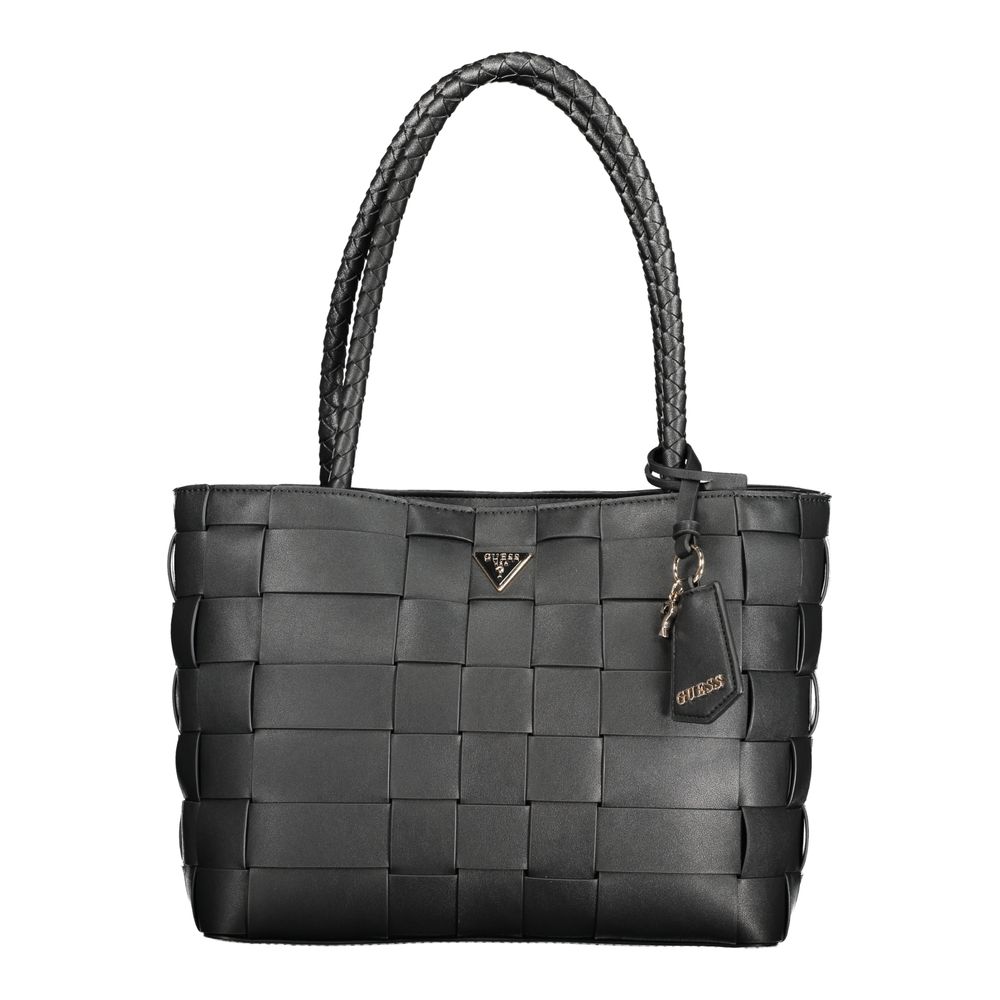 Guess Jeans Nero Poliuretano Women Handbag - HBPS Beauty & Fashion