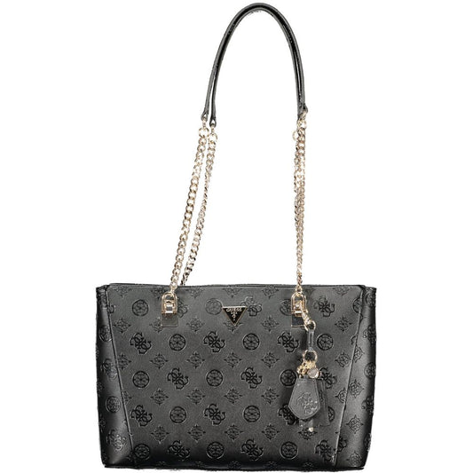 Guess Jeans Nero Poliuretano Women Handbag - HBPS Beauty & Fashion