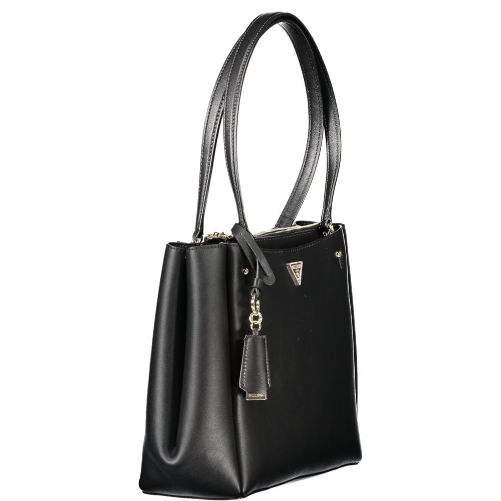 Guess Jeans Nero Poliuretano Women Handbag - HBPS Beauty & Fashion