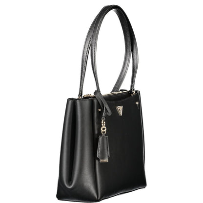 Guess Jeans Nero Poliuretano Women Handbag - HBPS Beauty & Fashion