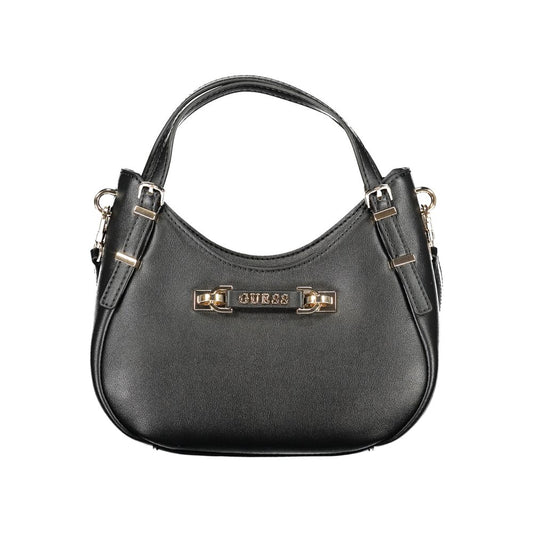 Guess Jeans Nero Poliuretano Women Handbag - HBPS Beauty & Fashion