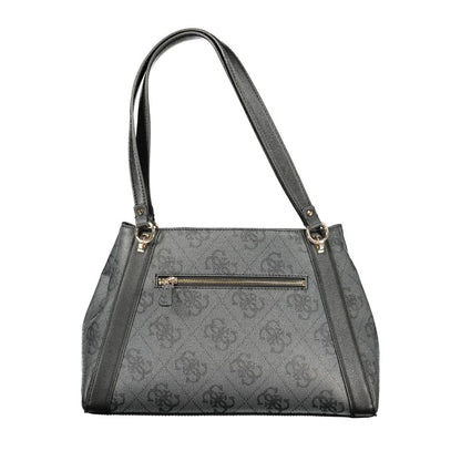 Guess Jeans Nero Poliuretano Women Handbag - HBPS Beauty & Fashion