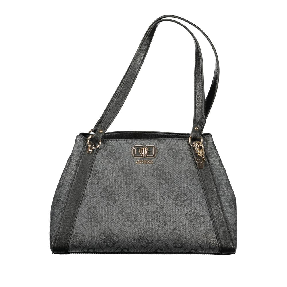 Guess Jeans Nero Poliuretano Women Handbag - HBPS Beauty & Fashion
