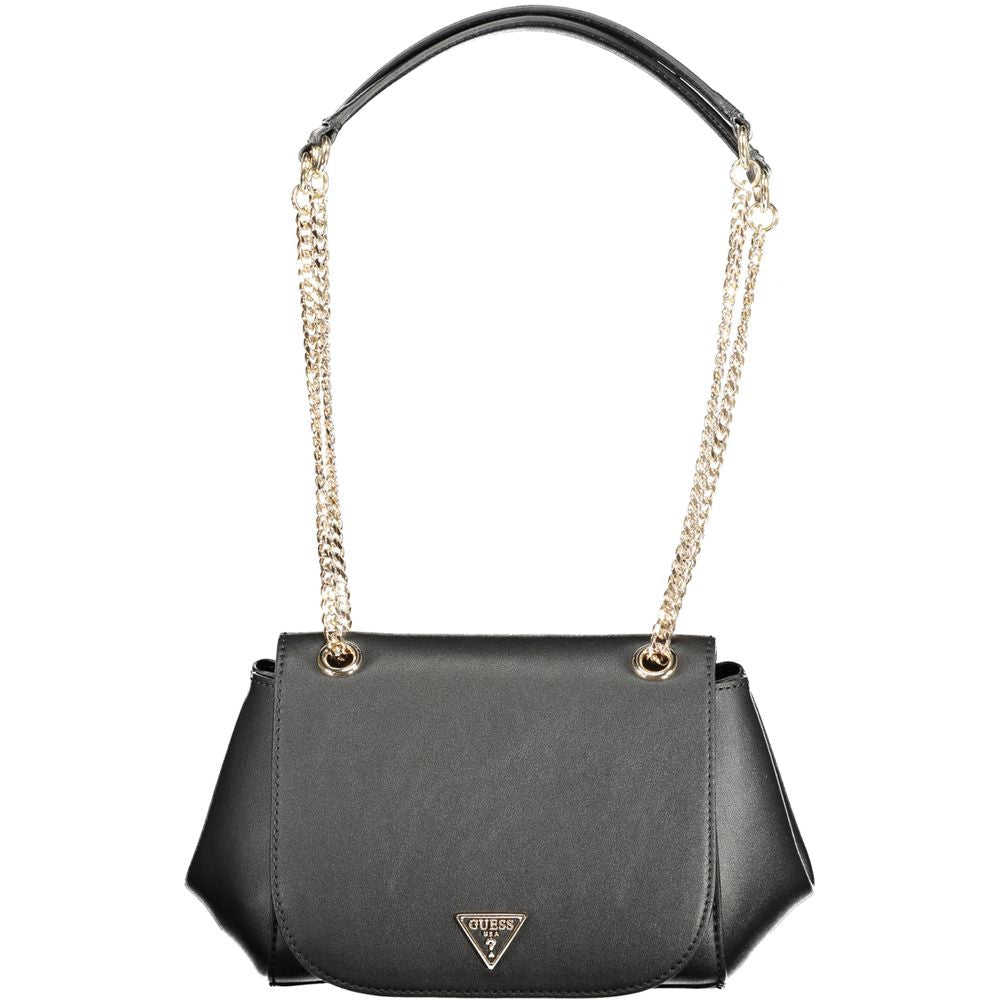Guess Jeans Nero Poliuretano Women Handbag - HBPS Beauty & Fashion