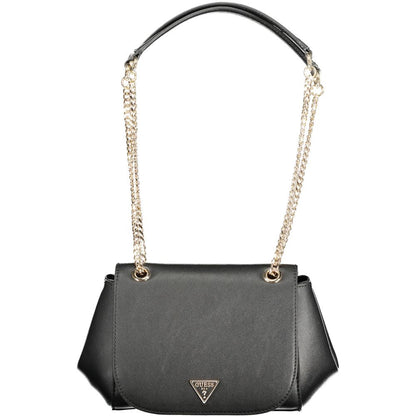 Guess Jeans Nero Poliuretano Women Handbag - HBPS Beauty & Fashion