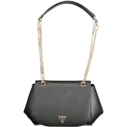 Guess Jeans Nero Poliuretano Women Handbag - HBPS Beauty & Fashion