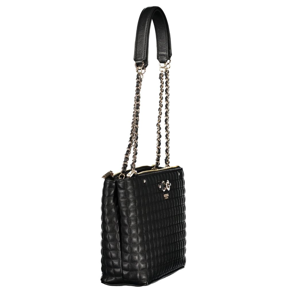 Guess Jeans Nero Poliuretano Women Handbag - HBPS Beauty & Fashion