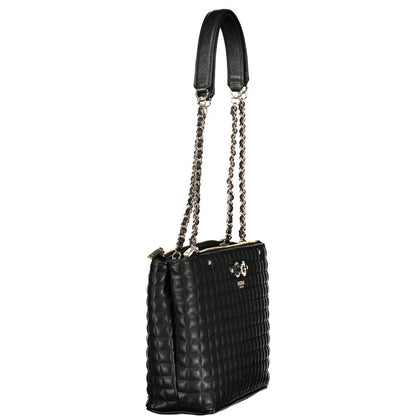 Guess Jeans Nero Poliuretano Women Handbag - HBPS Beauty & Fashion