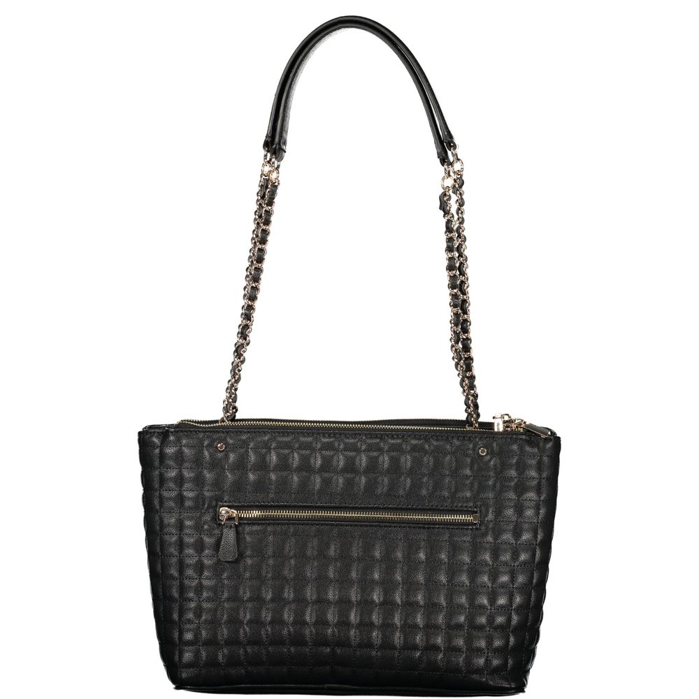 Guess Jeans Nero Poliuretano Women Handbag - HBPS Beauty & Fashion