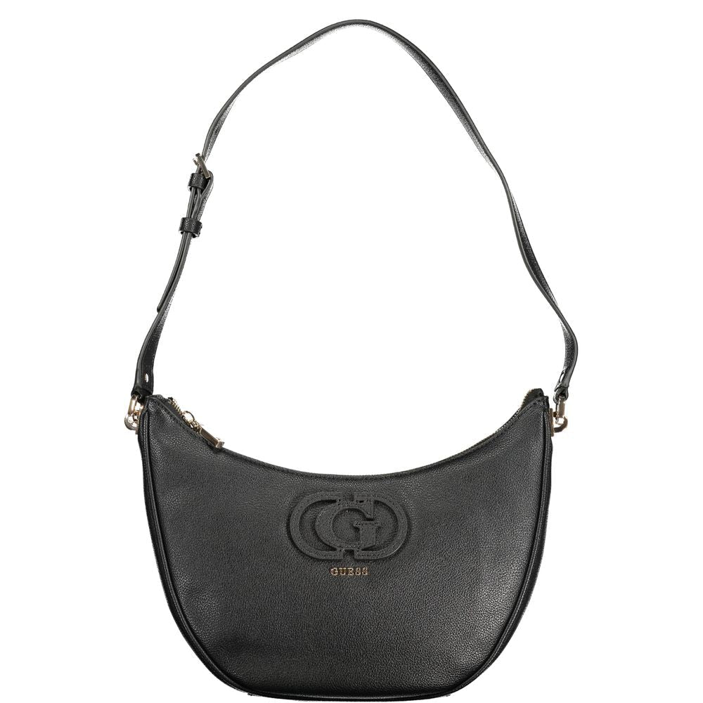 Guess Jeans Nero Poliuretano Women Handbag - HBPS Beauty & Fashion