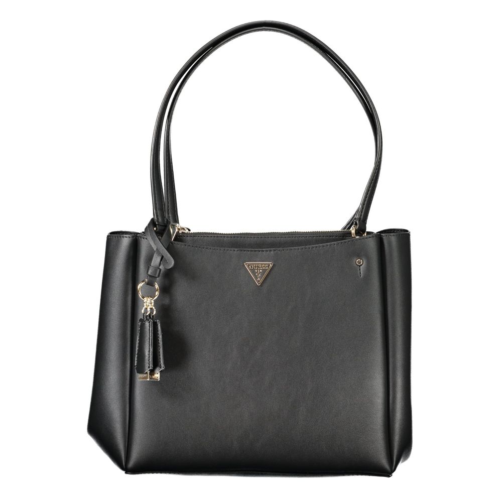 Guess Jeans Nero Poliuretano Women Handbag - HBPS Beauty & Fashion