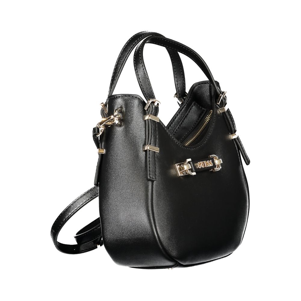 Guess Jeans Nero Poliuretano Women Handbag - HBPS Beauty & Fashion