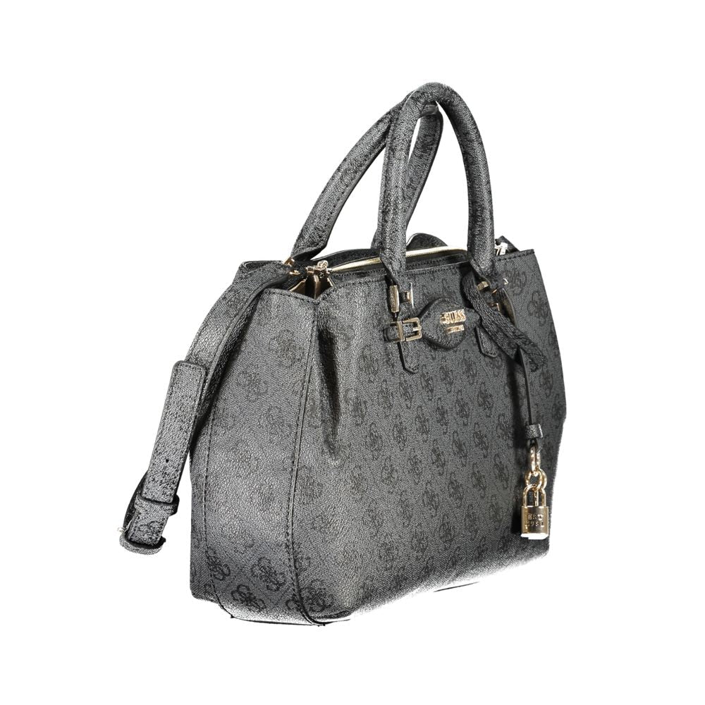 Guess Jeans Nero Poliuretano Women Handbag - HBPS Beauty & Fashion